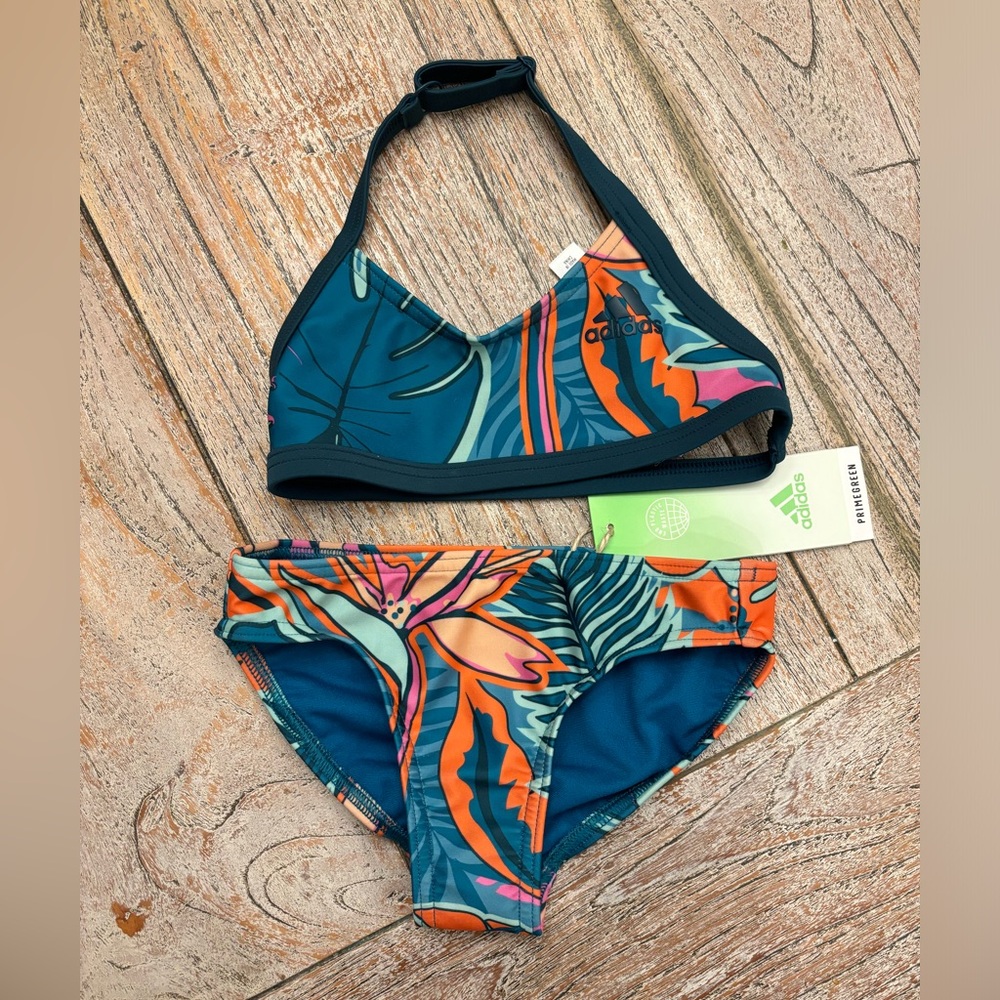 Adidas Girls Two Piece Swimsuit